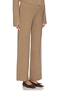 view 3 of 7 The Beatrice Ribbed Knit Pant in Doe Melange
