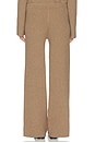view 5 of 7 The Beatrice Ribbed Knit Pant in Doe Melange