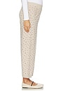 view 3 of 7 The Nora Floral Knit Pant in Oat Melange