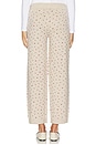 view 5 of 7 The Nora Floral Knit Pant in Oat Melange