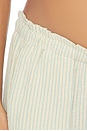 view 6 of 6 PANTALÓN PIERNA ANCHA THE ISLA in Natural & Blue Stripe