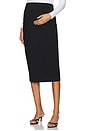 view 1 of 7 The Body Midi Skirt in Black