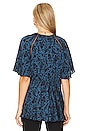 view 3 of 4 Everly Maternity Top in Navy & Black Floral