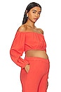 view 3 of 5 Rena Maternity Top in Coral