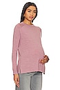 view 3 of 5 The Merino Long Sleeve Tee in Dusty Rose