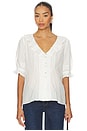 view 2 of 5 The Lou Lou Nursing Blouse in Vanilla