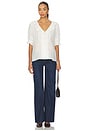 view 5 of 5 The Lou Lou Nursing Blouse in Vanilla