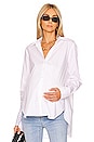 view 1 of 4 The Classic Button Down Maternity Shirt in White