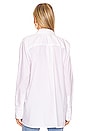 view 3 of 4 The Classic Button Down Maternity Shirt in White