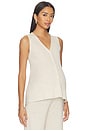 view 2 of 4 The Knit Nursing Tank Top in Oat Melange