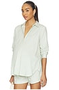 view 1 of 5 CHEMISE THE CLASSIC in Cream & Green Stripe