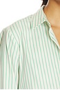 view 5 of 5 CHEMISE THE CLASSIC in Cream & Green Stripe