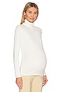view 2 of 4 Maternity Jersey Turtleneck Top in Ivory