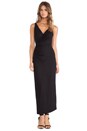 view 1 of 5 Surplice Knot Midi Dress in Black