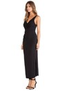 view 3 of 5 Surplice Knot Midi Dress in Black