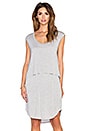view 2 of 5 Crop Top Overlay Dress in Light Heather Grey