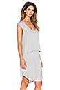 view 3 of 5 Crop Top Overlay Dress in Light Heather Grey