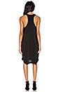 view 3 of 3 Woven Henley Tank Dress in Black