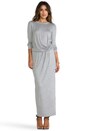 view 1 of 5 Tuck Maxi Dress in Light Heather Grey