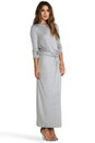 view 2 of 5 Tuck Maxi Dress in Light Heather Grey