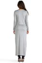 view 3 of 5 Tuck Maxi Dress in Light Heather Grey