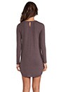 view 4 of 5 Colorblock Shift Dress in Heather Mocha & Grey