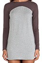 view 5 of 5 Colorblock Shift Dress in Heather Mocha & Grey
