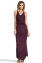 view 1 of 4 Fishtail Maxi Dress in Aubergine
