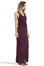 view 2 of 4 Fishtail Maxi Dress in Aubergine