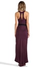 view 3 of 4 Fishtail Maxi Dress in Aubergine