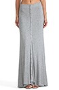 view 1 of 7 Button Maxi Skirt in Light Heather Grey