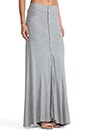 view 2 of 7 Button Maxi Skirt in Light Heather Grey