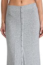 view 4 of 7 Button Maxi Skirt in Light Heather Grey