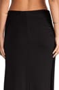 view 6 of 6 Draped Wrap Maxi Skirt in Black