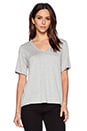 view 1 of 3 V Neck Tee in Light Heather Grey