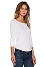 view 2 of 3 Silk Back Crop Top in White