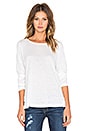 view 1 of 3 Long Sleeve Linen Hi Lo Top in White