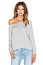 view 1 of 3 Long Sleeve Slouchy Top in Light Heather Grey