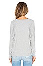 view 3 of 3 Long Sleeve Slouchy Top in Light Heather Grey
