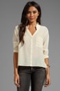 view 1 of 5 Silk Hi Low Blouse in Ivory