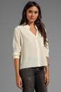 view 2 of 5 Silk Hi Low Blouse in Ivory