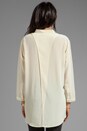 view 3 of 5 Silk Hi Low Blouse in Ivory