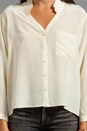 view 4 of 5 Silk Hi Low Blouse in Ivory