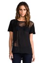 view 1 of 6 Silk Collage Front Tee in Black