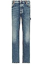 view 3 of 7 Ex Ray Washed Hammer Denim Pant in Indigo