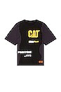 view 1 of 3 Cat Tee in Black & Yellow