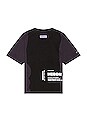 view 2 of 3 Cat Tee in Black & Yellow