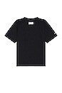 view 2 of 3 T-SHIRT SPLIT HERONS in Black