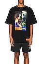 view 3 of 3 T-SHIRT SPLIT HERONS in Black