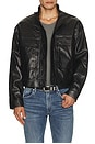 view 1 of 5 Leather Jacket in Black Python